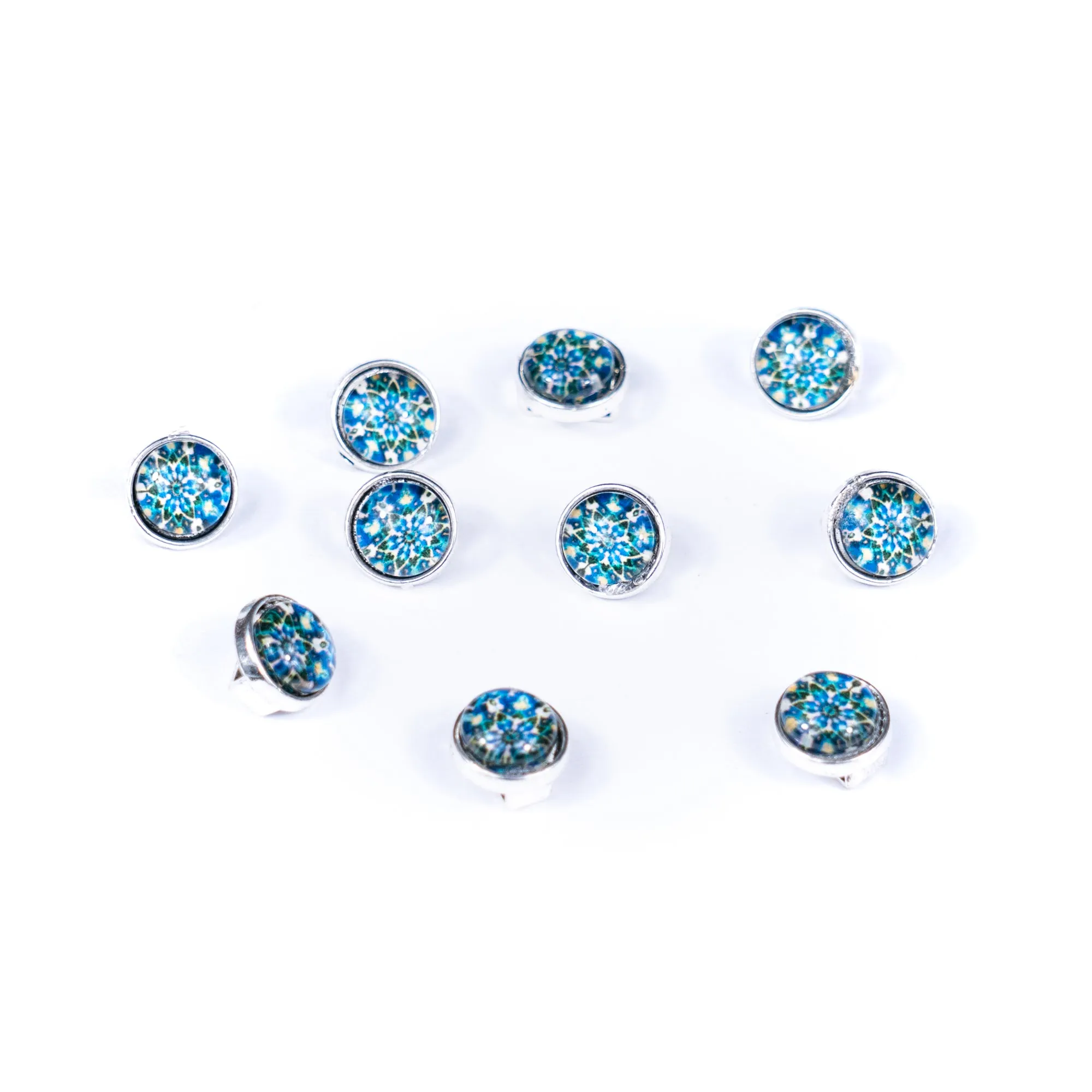 10 Pcs for 10mm flat leather, Multicolor beads slider Antique silver beads jewelry supplies jewelry findings    D-1-10-291