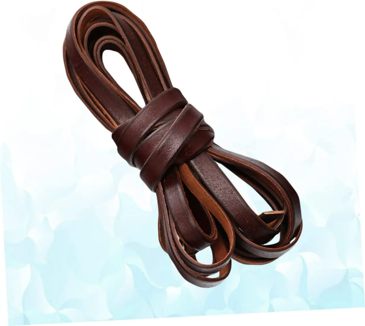 1PC DIY Real Cowhide Rope Durable Handmade Jewelry Making Cord for Bracelets Necklaces and Luggage Light Brown Creative Strap for DIY Accessories