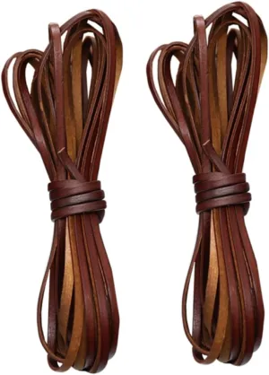 1PC Real Cowhide Rope for Handmade Necklaces and Bracelets Durable Light Brown Cord for Creative Jewelry and Luggage Strap Making