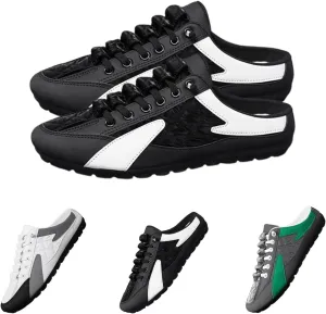 2025 New Men Slip on Mule Sneakers Men Slippers Casual Sports Shoes Low Top Baotou Half Drag Sneakers for Men Fashionable Mens Slip On Shoes for Spring Summer