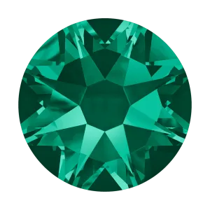 2038 & 2078 Swarovski Flatback Hotfix, Emerald (205)