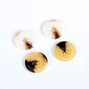 23/25mm Round 4-Hole Resin Buttons for Coats 100pcs