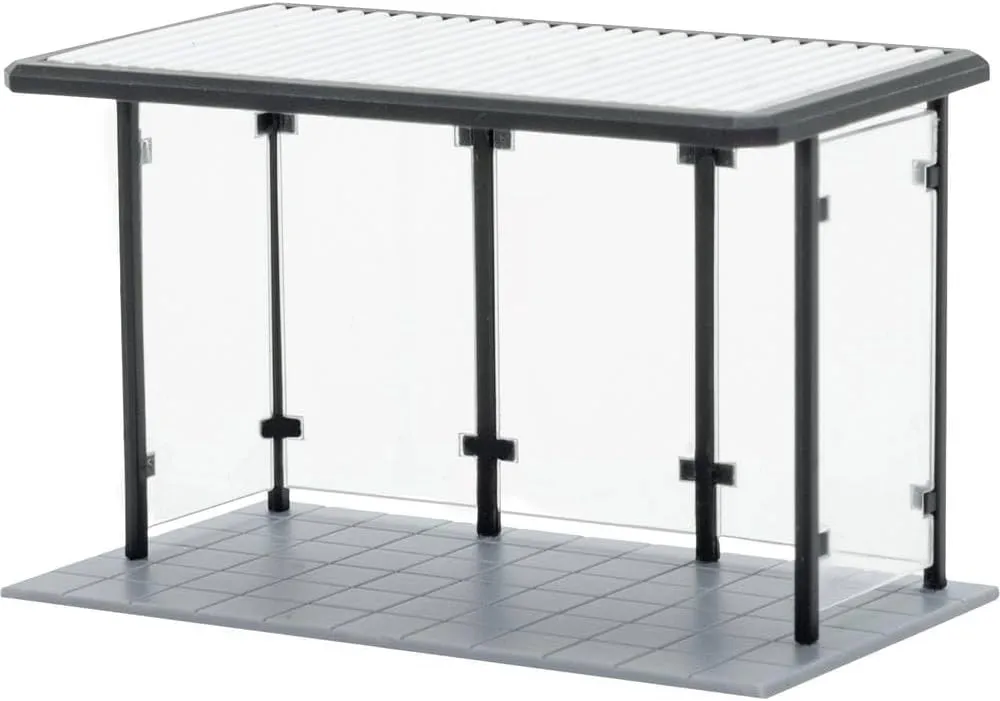 38179 H0 Bus Stop with Flat Roof
