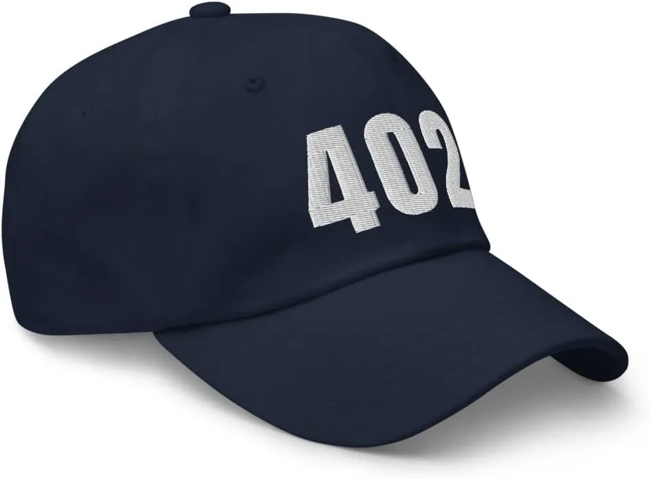 402 Hat Omaha NE Hat Mobile Telephone Area Code 402 Dad Cap Embroidered Dad Hat Baseball Cap