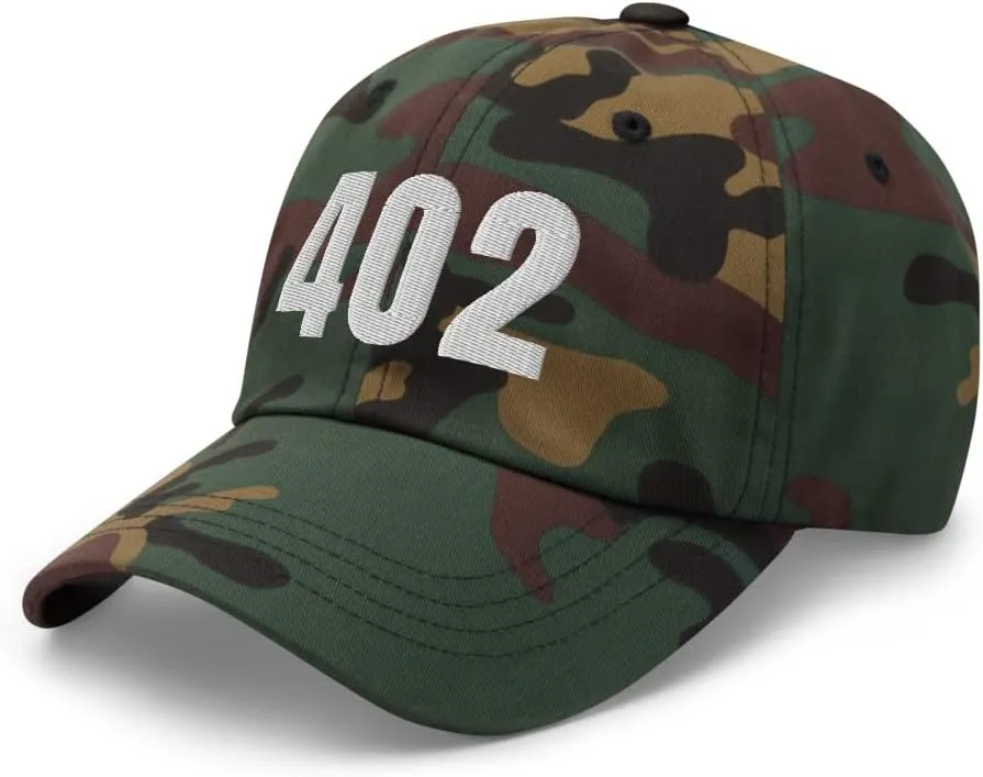 402 Hat Omaha NE Hat Mobile Telephone Area Code 402 Dad Cap Embroidered Dad Hat Baseball Cap