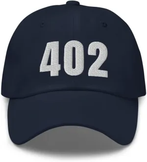 402 Hat Omaha NE Hat Mobile Telephone Area Code 402 Dad Cap Embroidered Dad Hat Baseball Cap