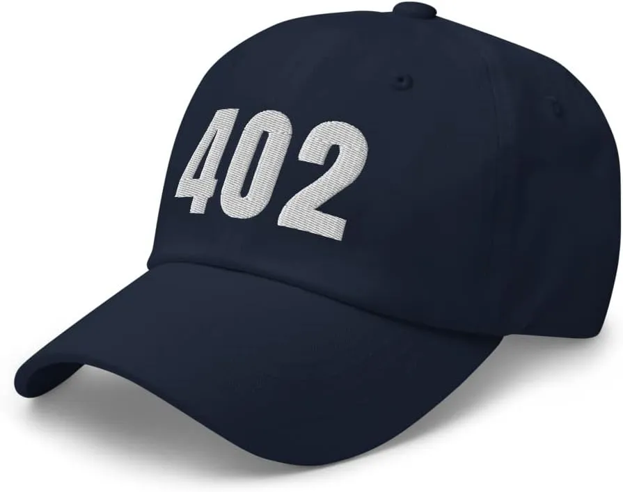 402 Hat Omaha NE Hat Mobile Telephone Area Code 402 Dad Cap Embroidered Dad Hat Baseball Cap