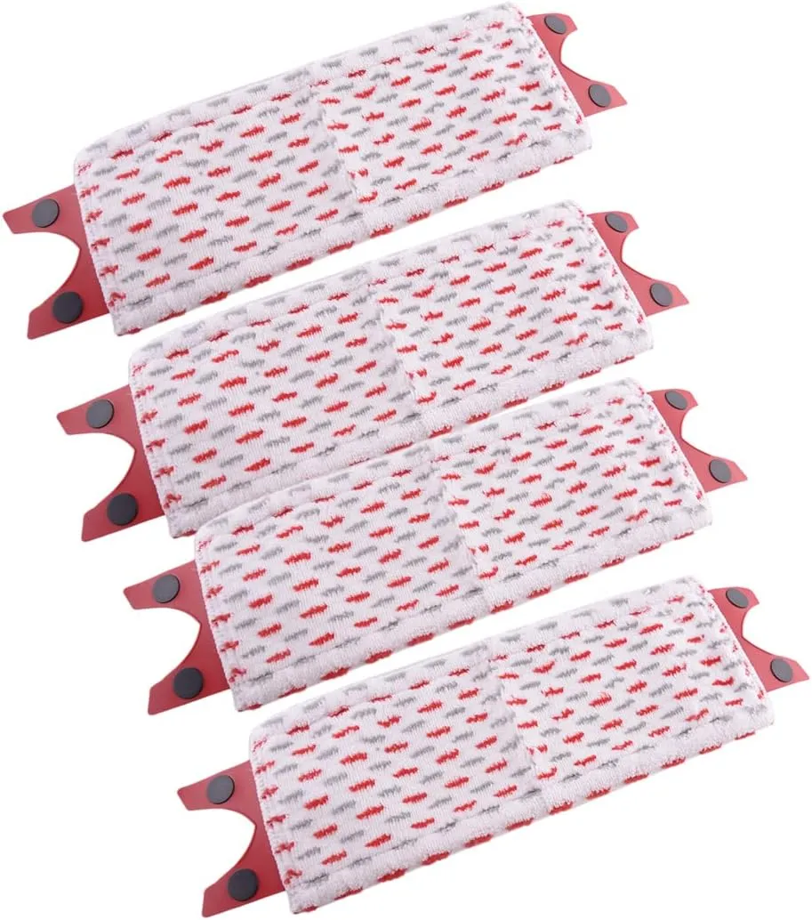 4pieces Household Mop Head Flat Cloth Pad Compatible for Vileda UltraMax 1-2 Spray