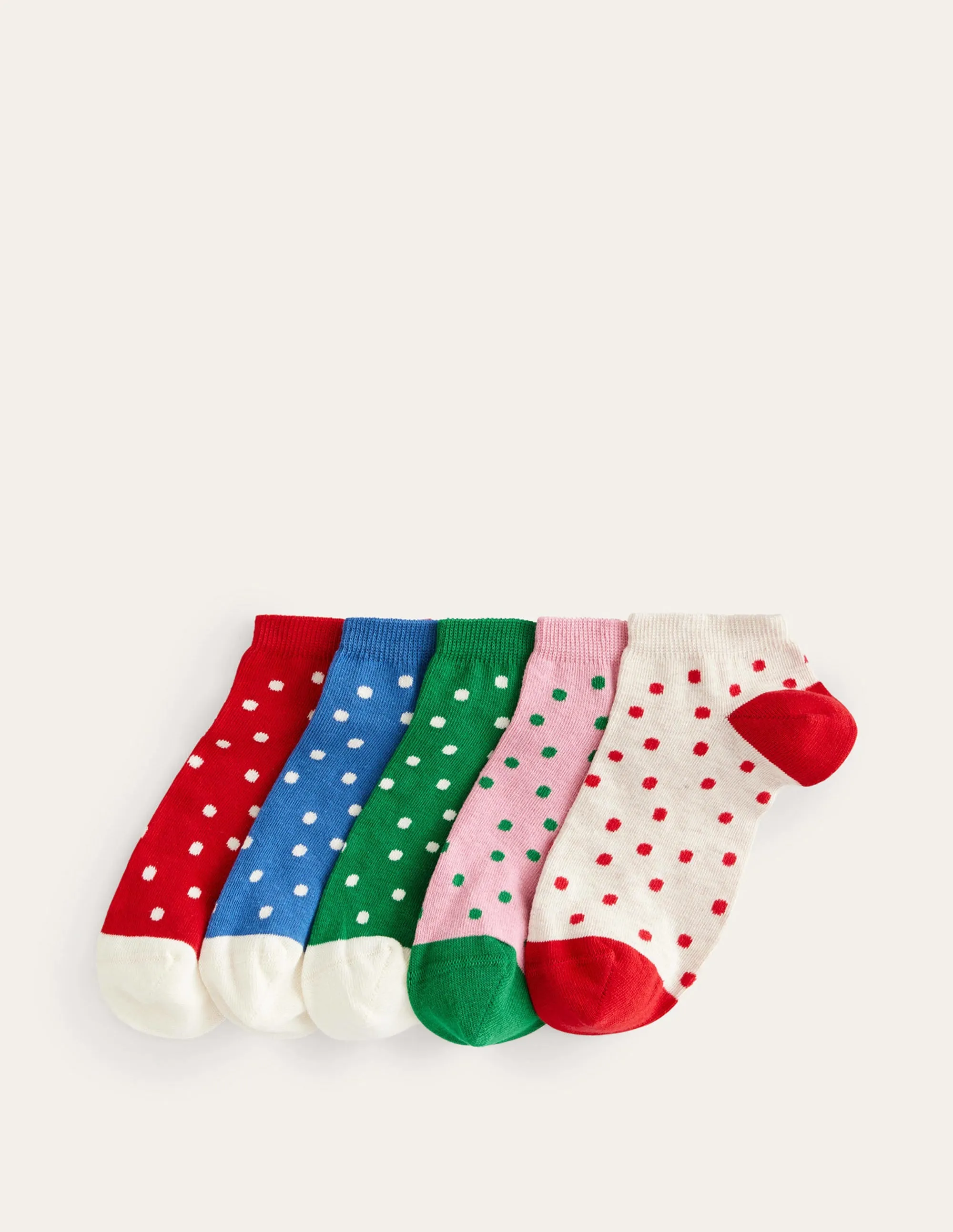 5 Pack Trainer Socks-Spot