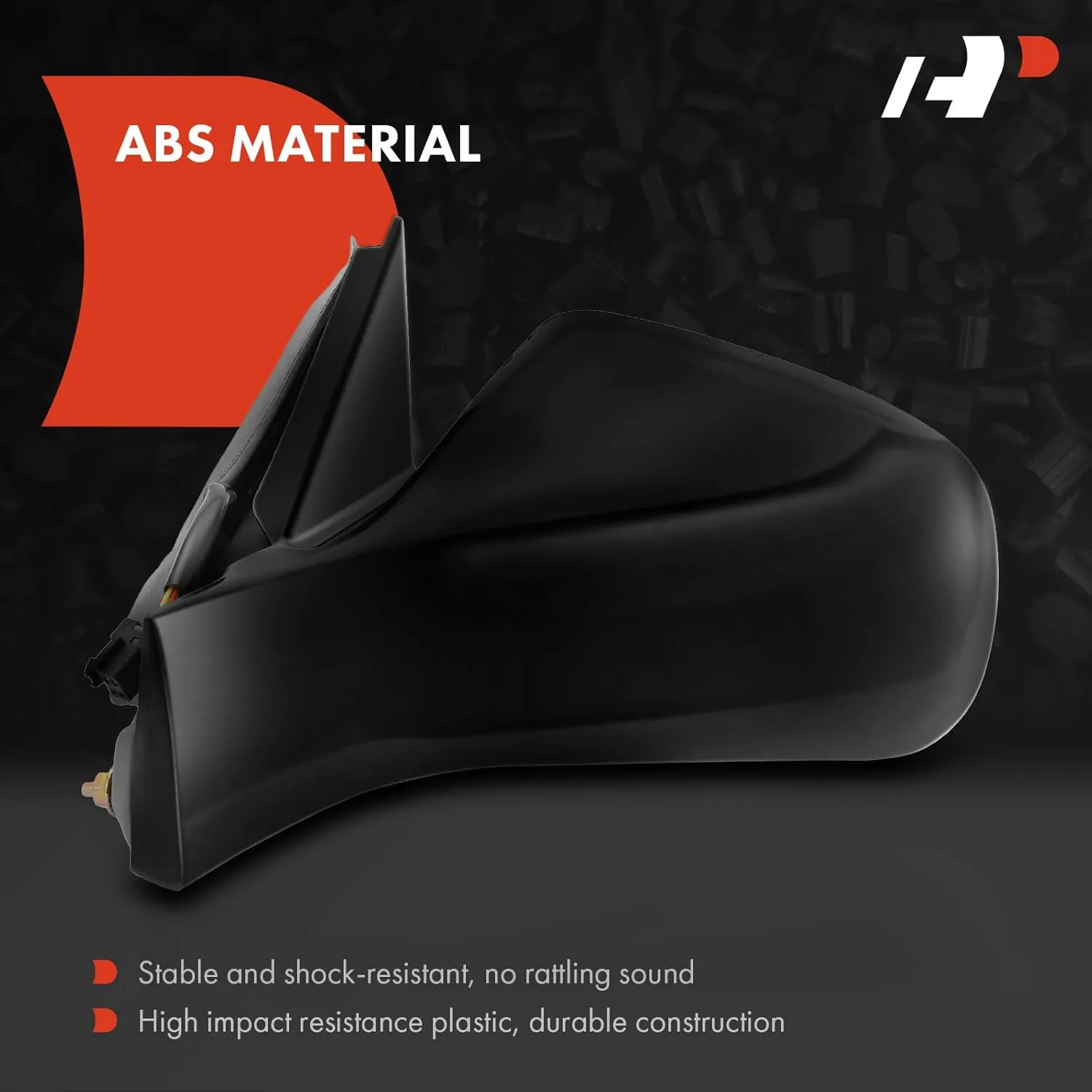 A-Premium Pair (2) Driver and Passenger Side Power Mirror - Compatible with Pontiac Grand Prix 2004 2005 2006 2007 2008 - Heated Non-Folding Outside Rear View Mirror, Replace# 15796390, 15796389