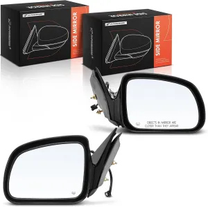 A-Premium Pair (2) Driver and Passenger Side Power Mirror - Compatible with Pontiac Grand Prix 2004 2005 2006 2007 2008 - Heated Non-Folding Outside Rear View Mirror, Replace# 15796390, 15796389