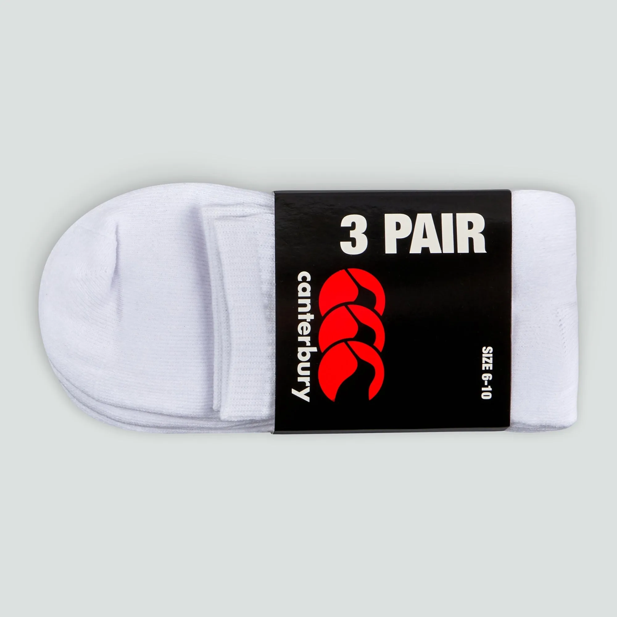 Adult Crew Socks White (3 Pack)