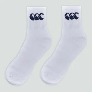 Adult Crew Socks White (3 Pack)