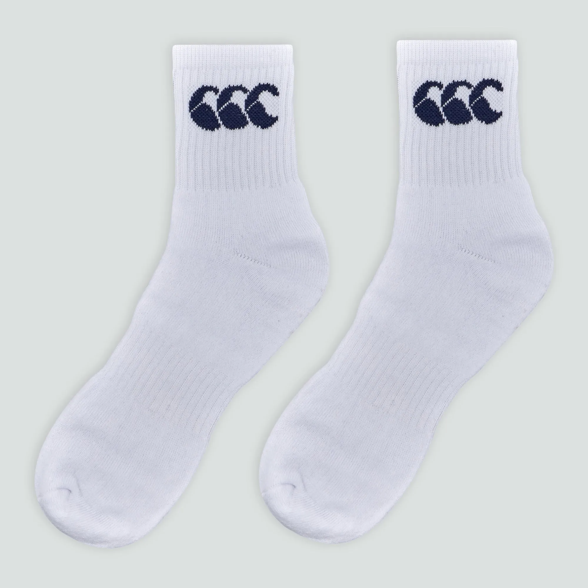 Adult Crew Socks White (3 Pack)