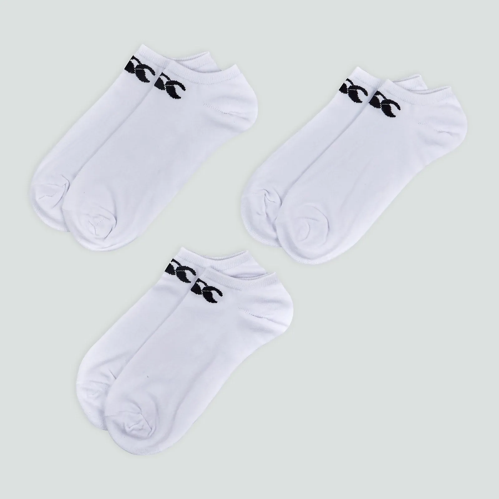 Adult Trainer Liner Socks White (3 Pack)