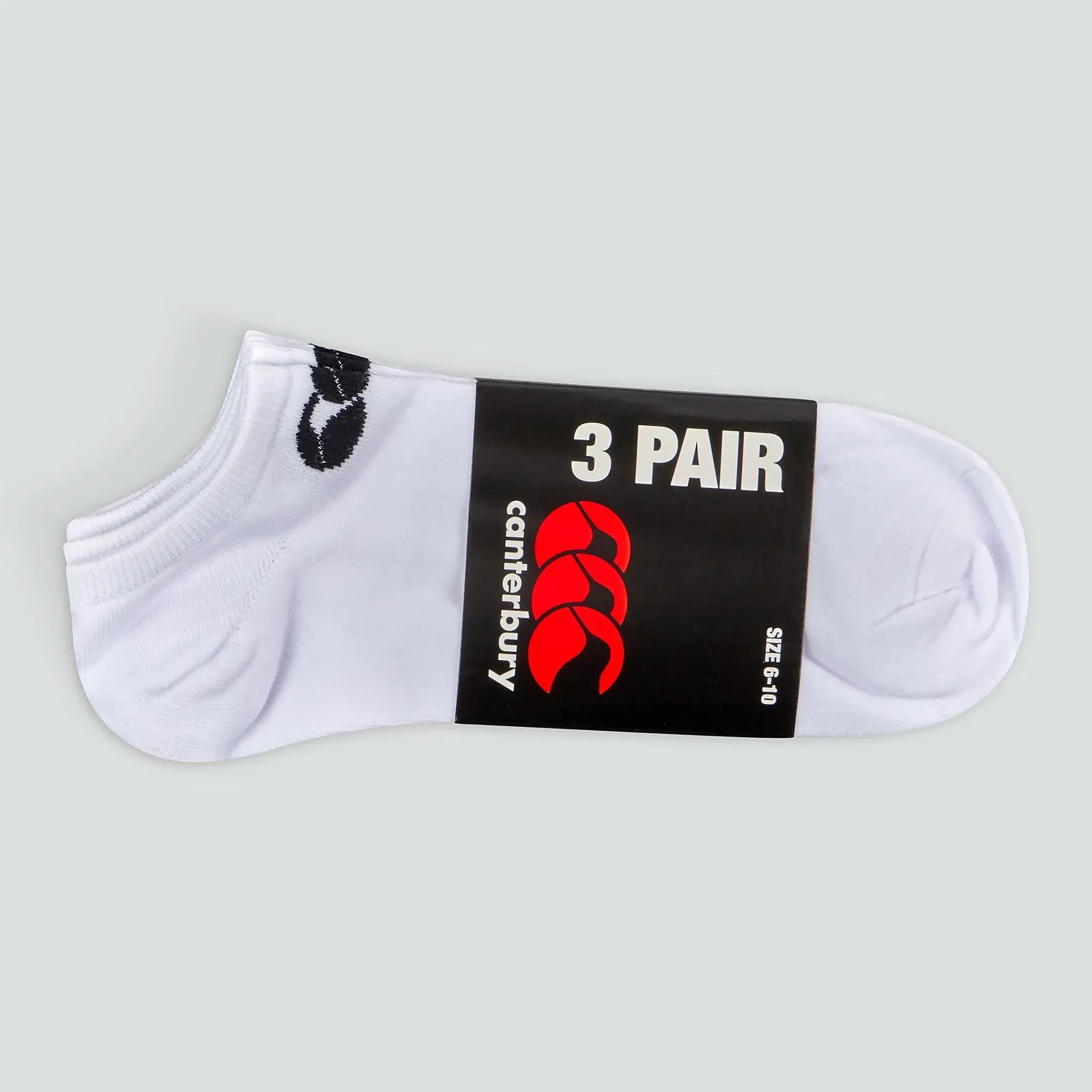 Adult Trainer Liner Socks White (3 Pack)