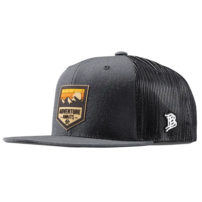 Adventure Awaits PVC Flat Trucker