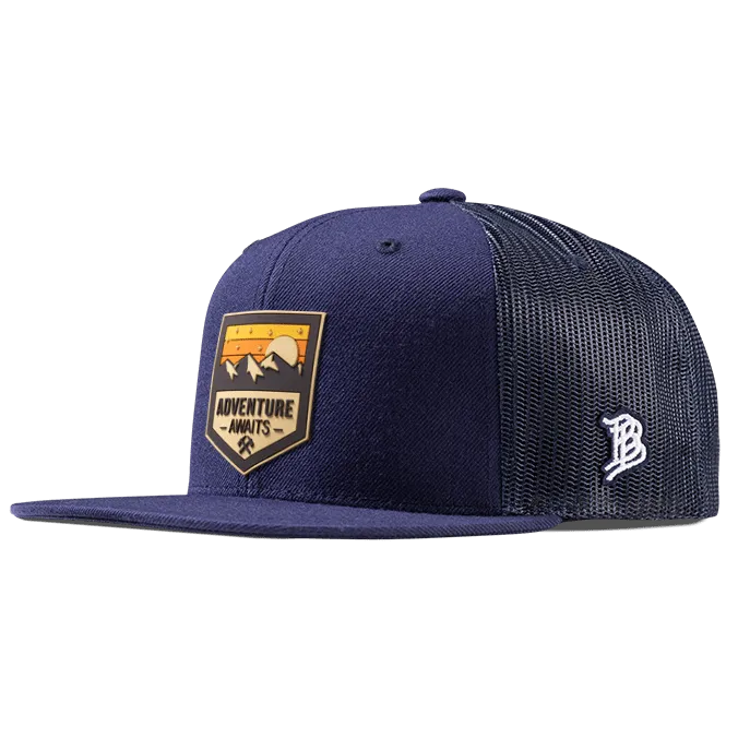 Adventure Awaits PVC Flat Trucker