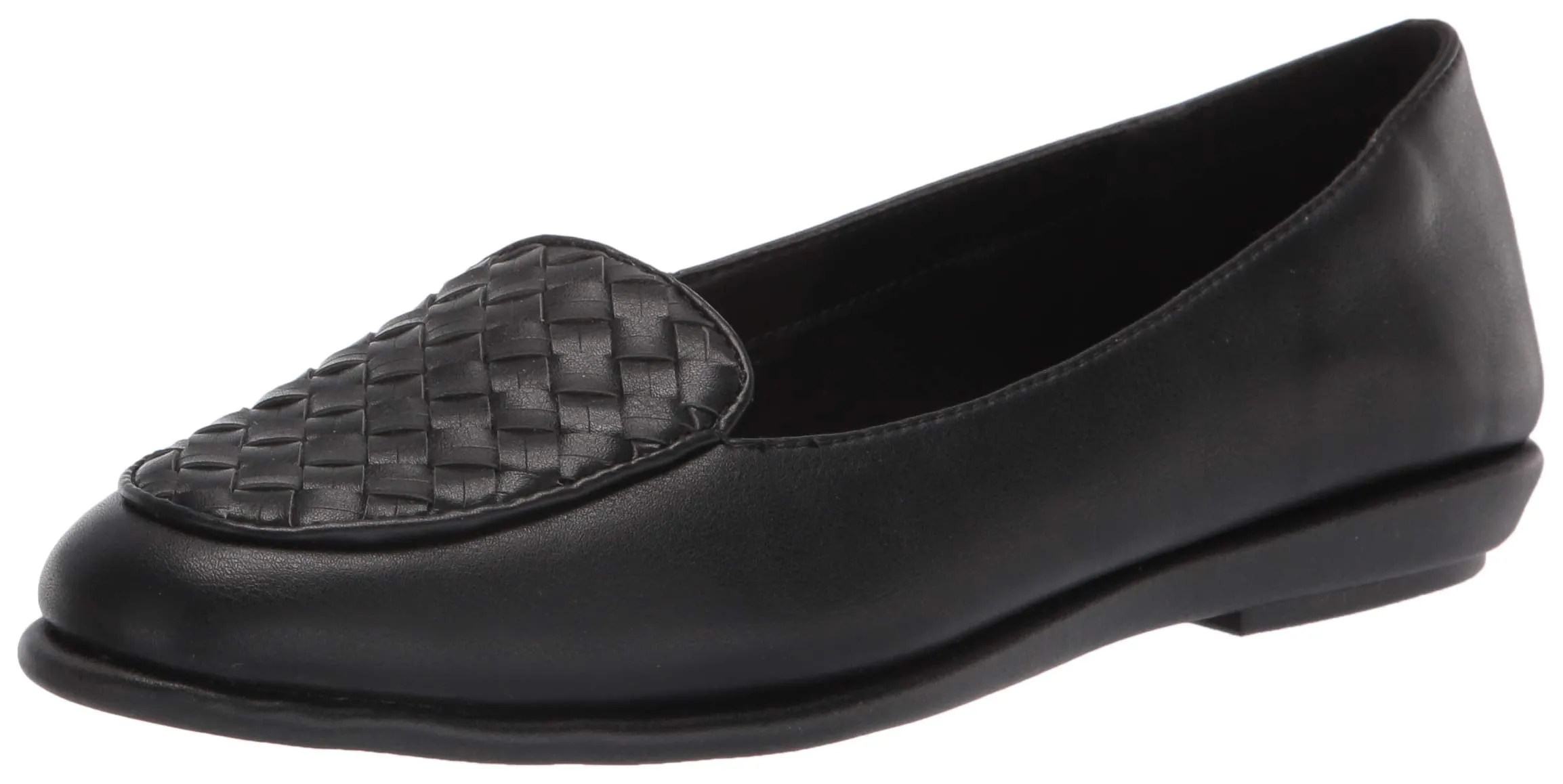 Aerosoles Women's Brielle Loafer Flat, Black, 9 Wide