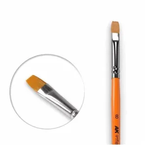 AK Brushes: Flat Brush 8 Synthetic