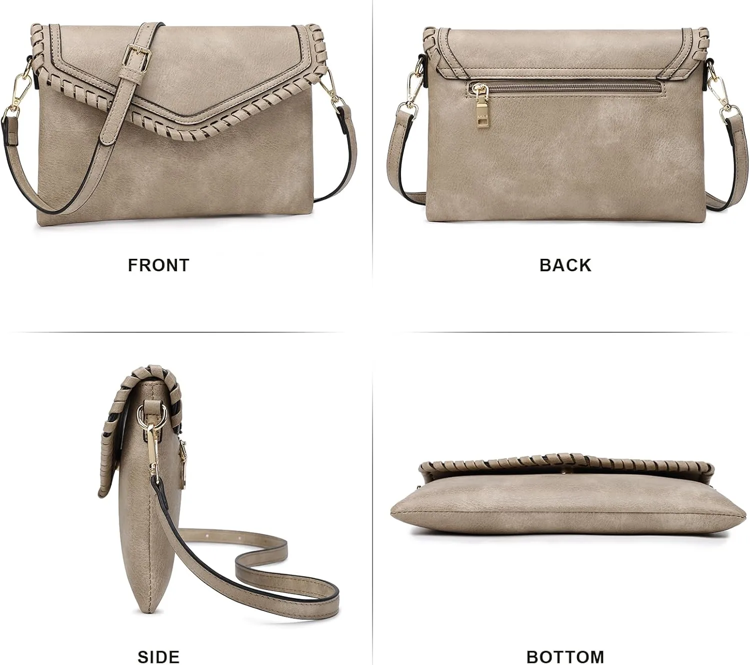 AMELIE GALANTI womens small crossbody strap handbag bag,Soft Leather Fabric Delicate Durable Fashion Design