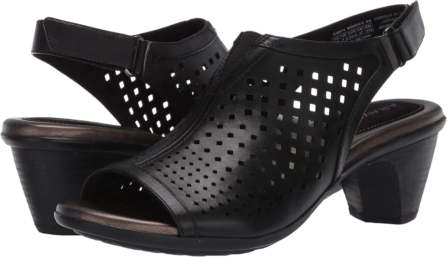 Aravon Women's Medici Peep Pump