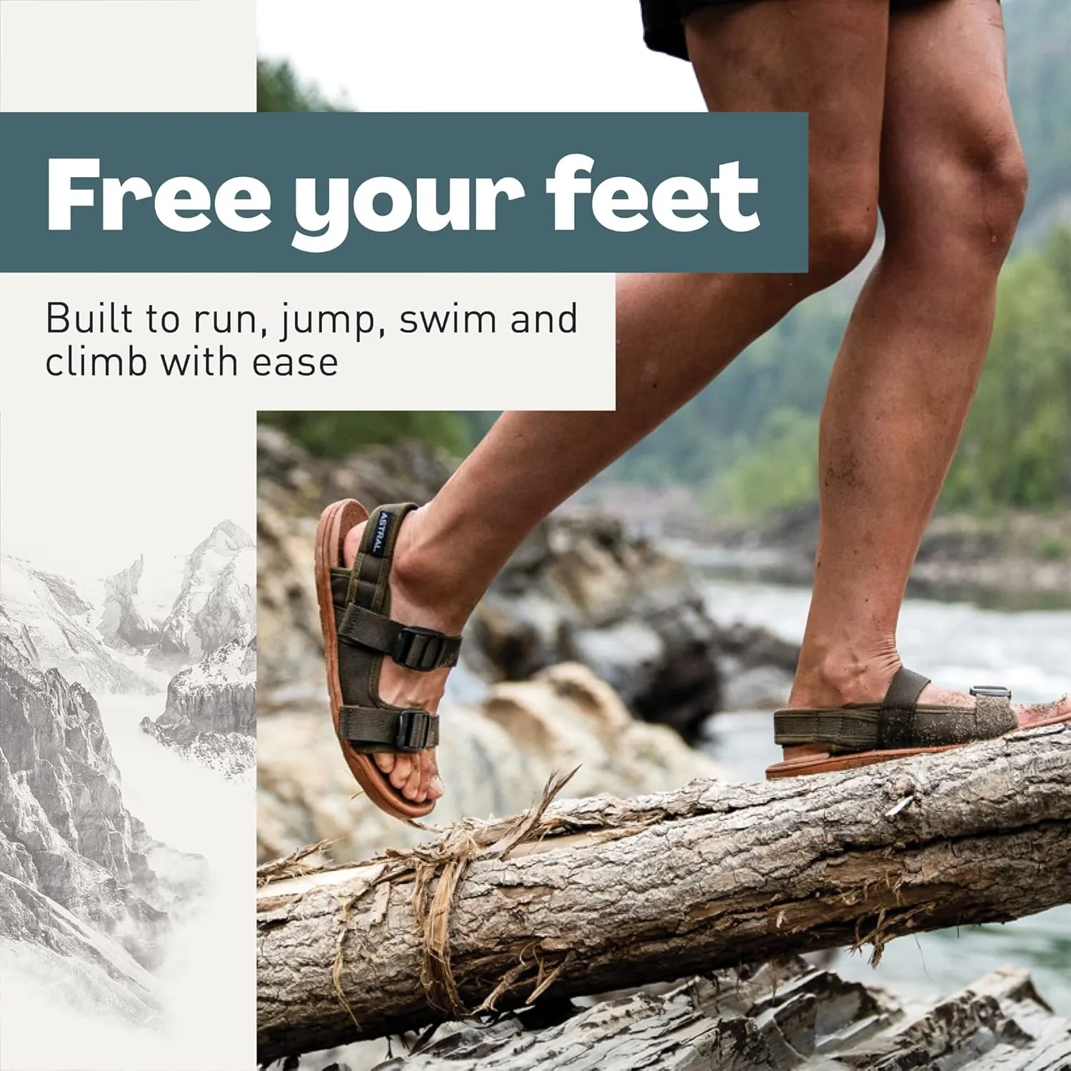 Astral, Men’s Webber Sandal for Hiking, Swimming, Rafting, SUP and More