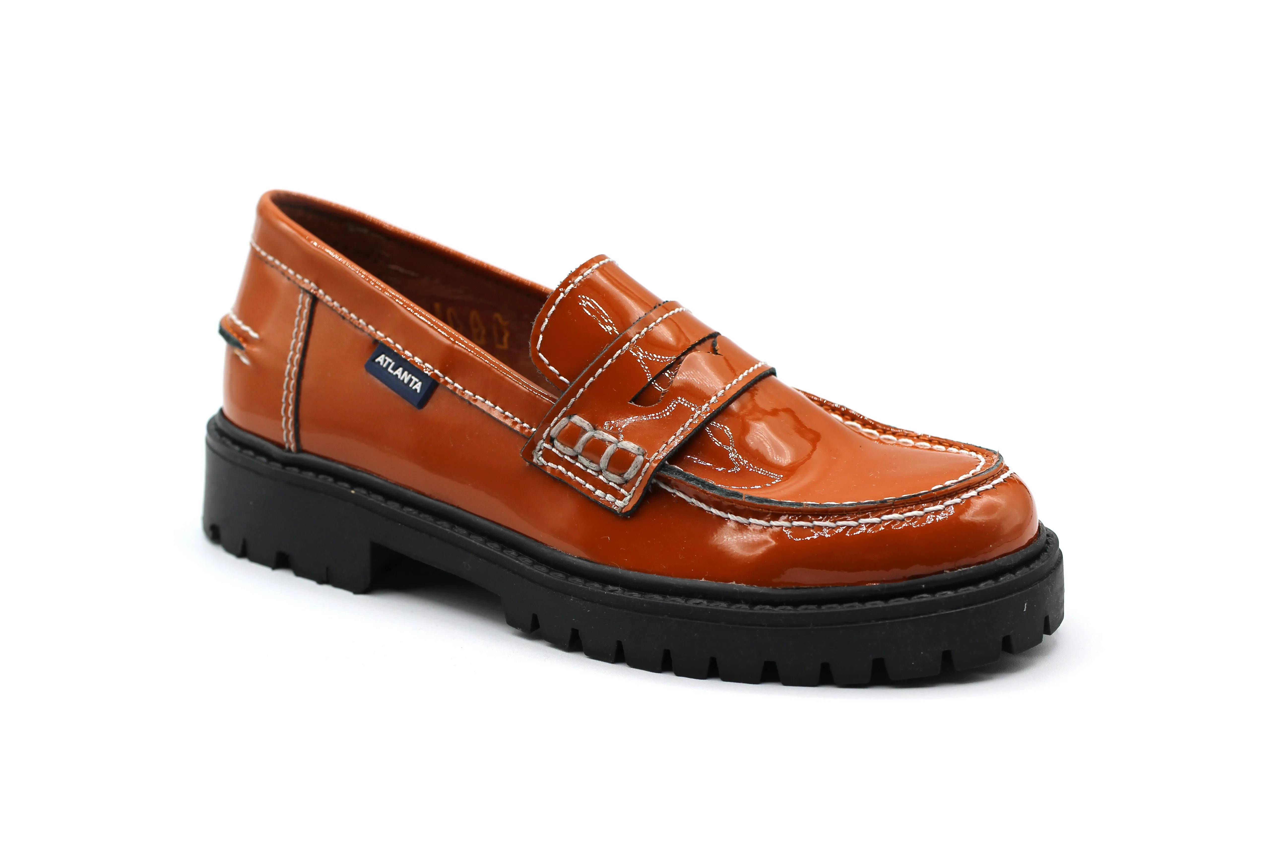 Atlanta Camel Patent Chunky Loafer