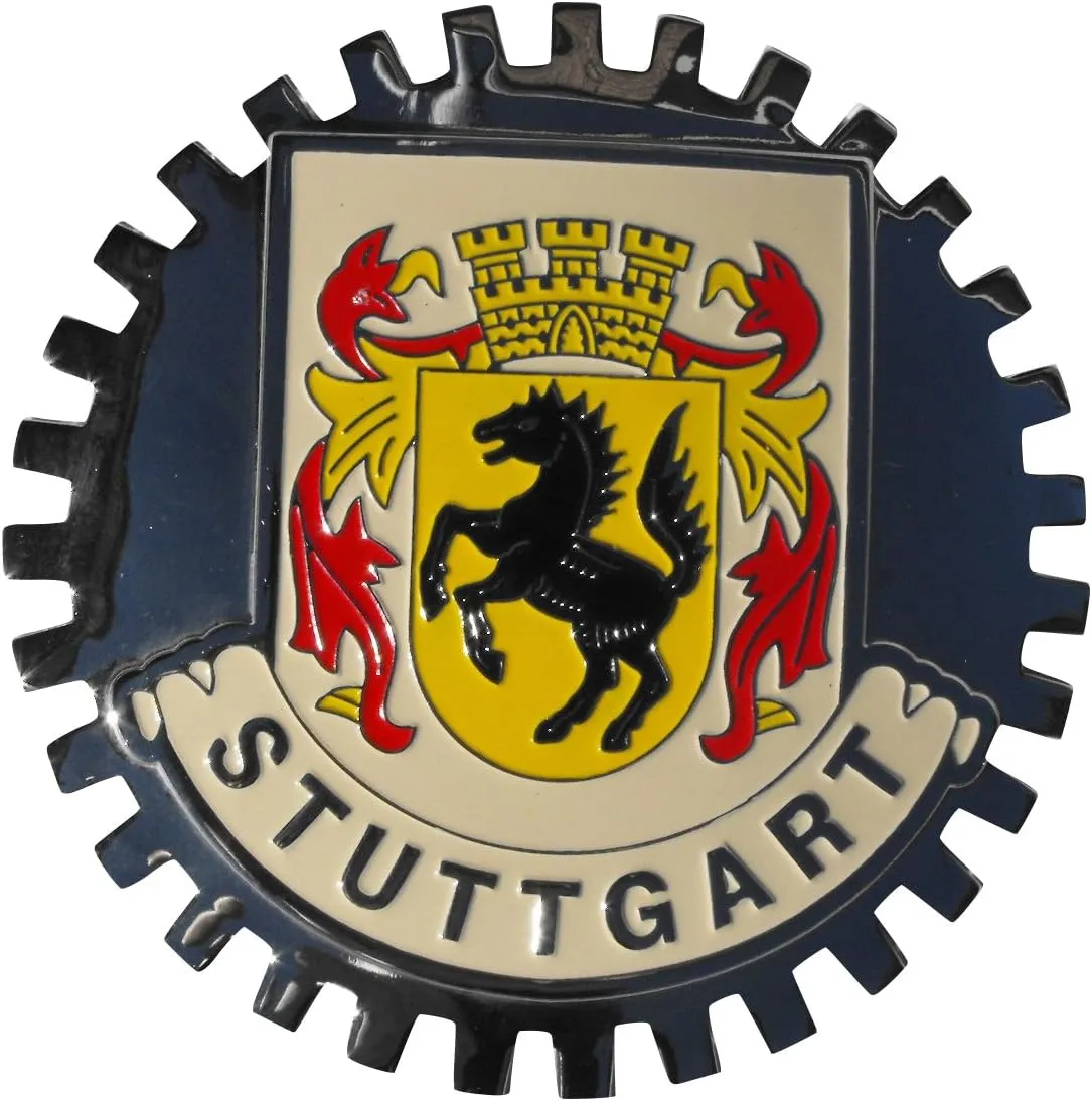 B1254 Stuttgart Germany Car Grille Badge