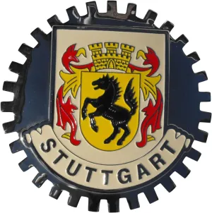 B1254 Stuttgart Germany Car Grille Badge