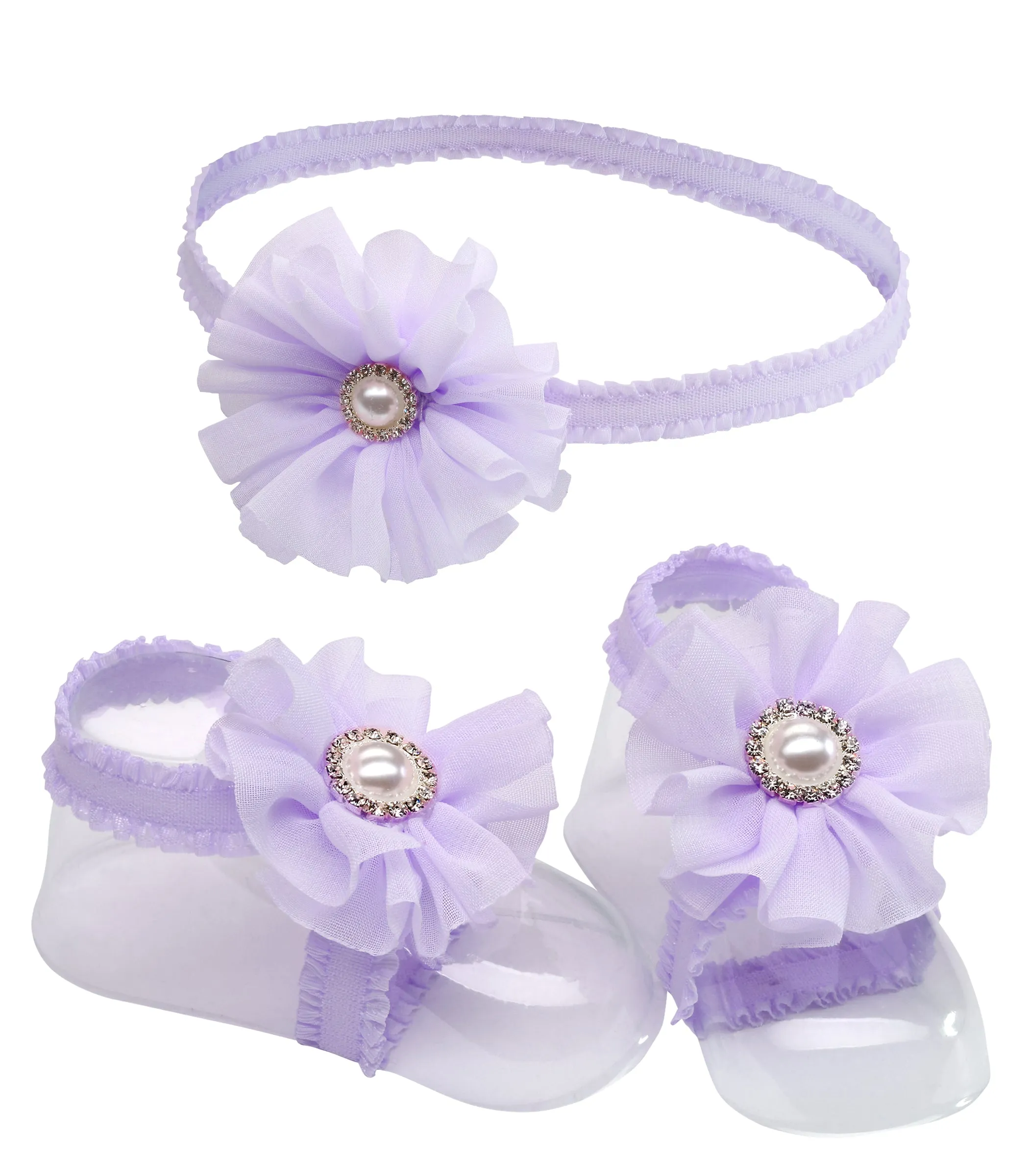 Baby Barefoot Sandal and Headband Set (KSG-121-BFS)