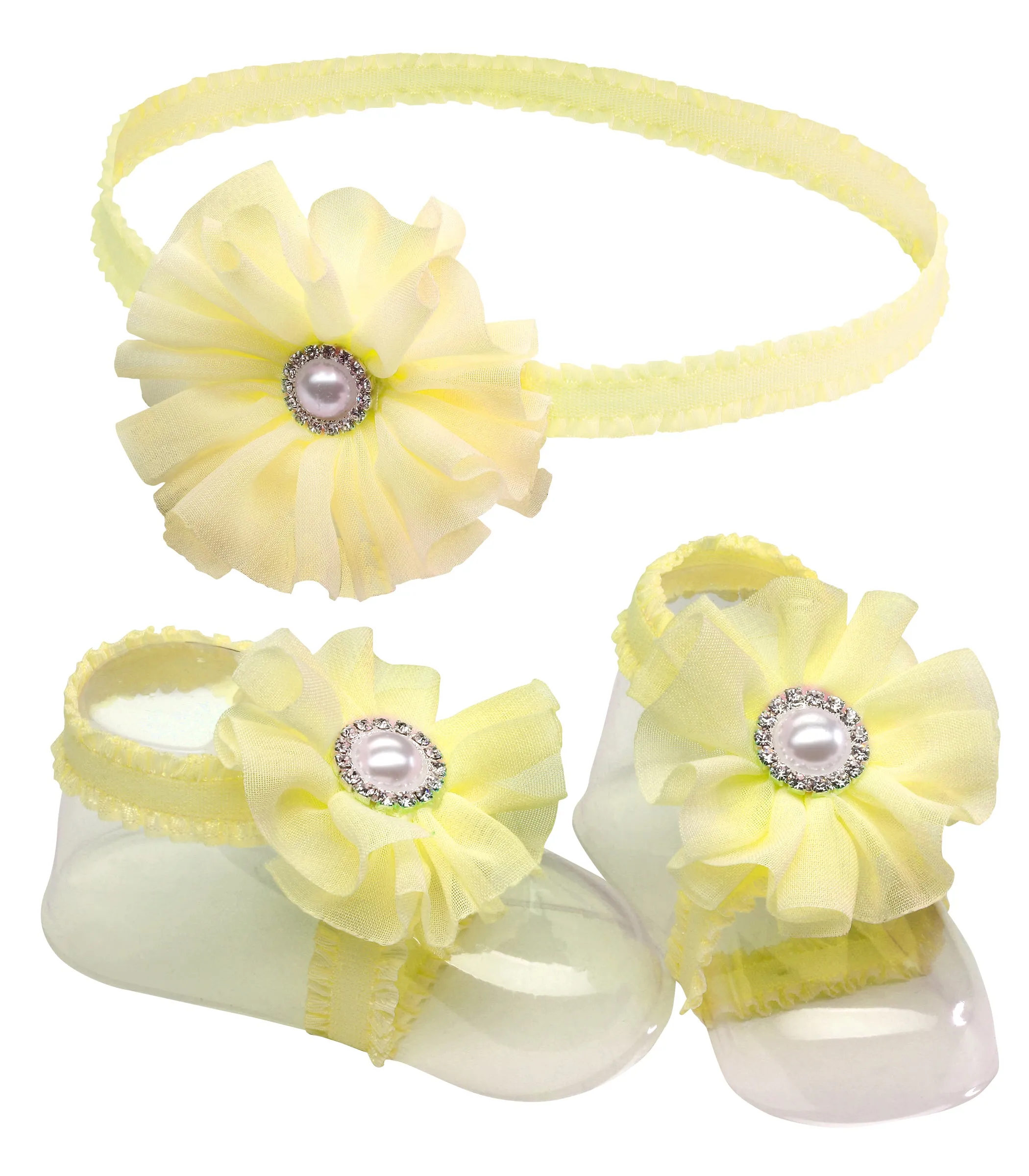 Baby Barefoot Sandal and Headband Set (KSG-121-BFS)