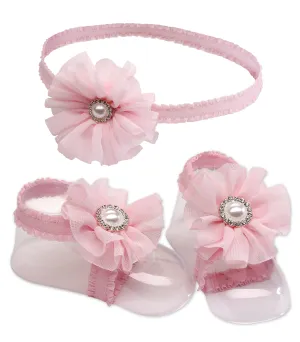 Baby Barefoot Sandal and Headband Set (KSG-121-BFS)
