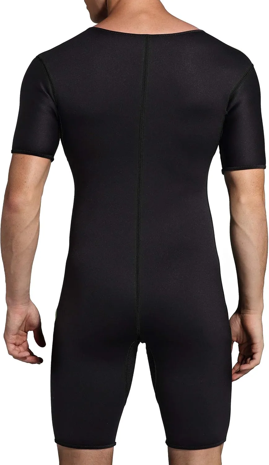 Bakerdani Men's Neoprene Waist Trainer Sauna Suit Body Shaper for Fitness Gym Exercise Training