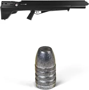Benjamin BPBD4S Bulldog .457-Caliber Pellet PCP-Powered Single-Shot Bolt Action Hunting Air Rifle, Benjamin .457-Caliber 350-Grain Flat Point Pellets B457350, 50-Count