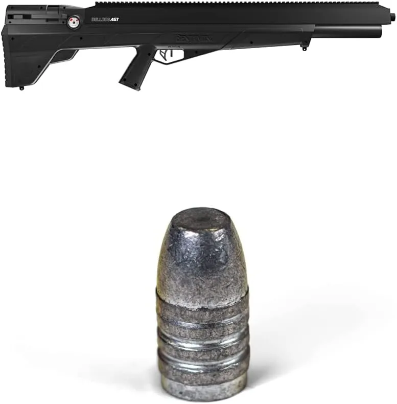 Benjamin BPBD4S Bulldog .457-Caliber Pellet PCP-Powered Single-Shot Bolt Action Hunting Air Rifle, Benjamin .457-Caliber 350-Grain Flat Point Pellets B457350, 50-Count