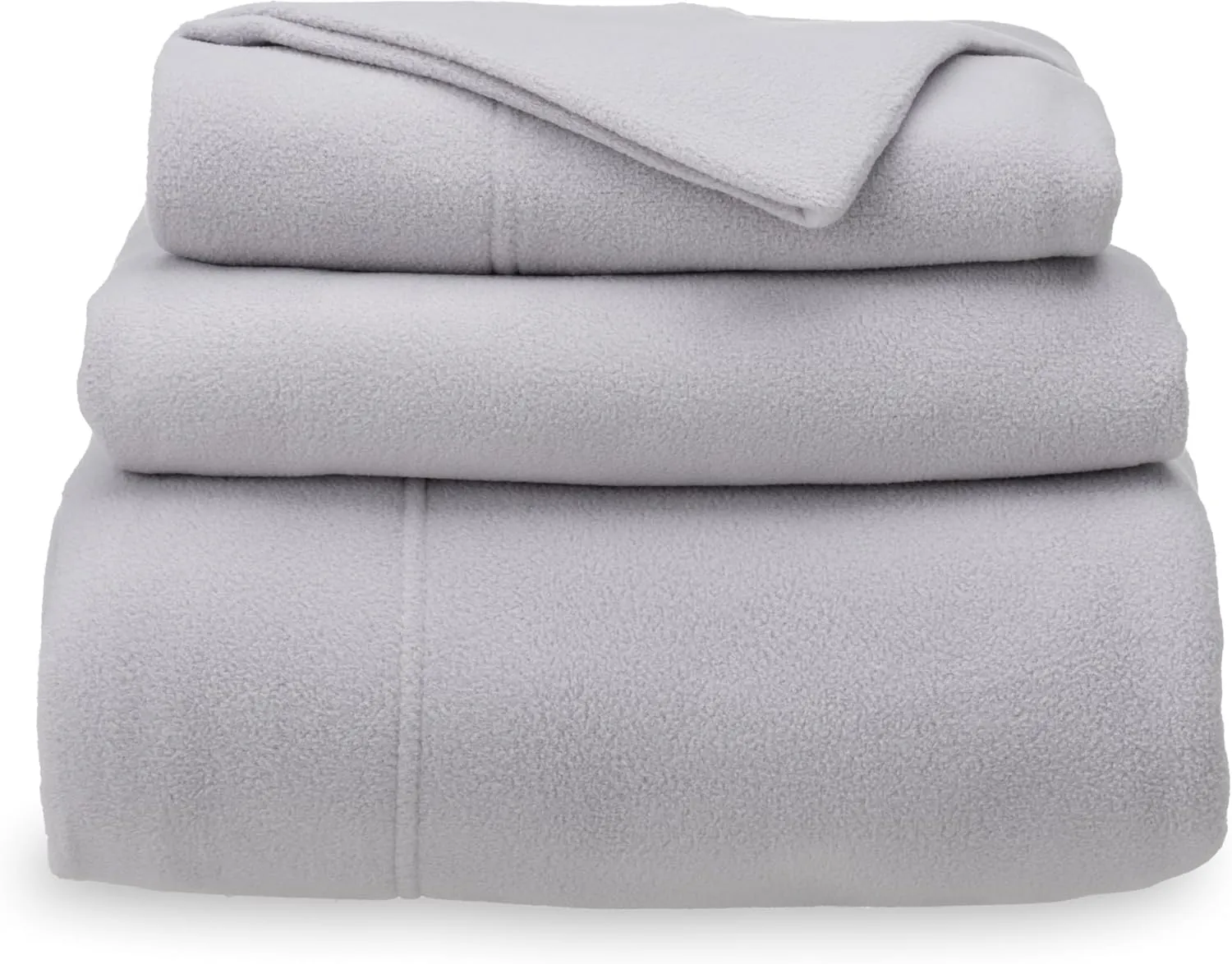 Berkshire Blanket Luxury Soft Microfleece Twin Sheet Set, Warm and Durable, All Season Sheet (Twin, Mindful Gray)