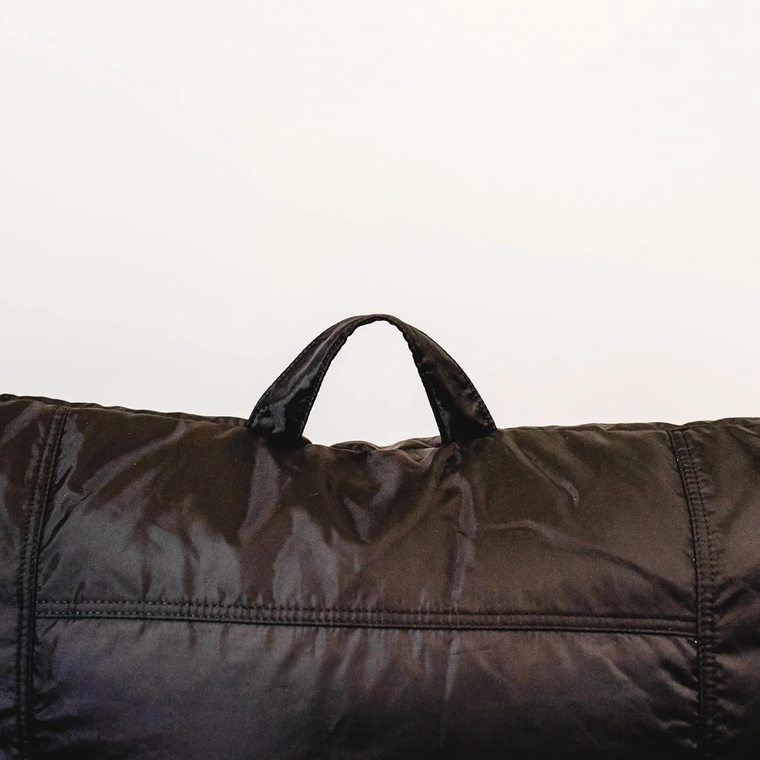 Big Joe Dorm Bean Bag Chair with Drink Holder and Pocket, Black Smartmax, Durable Polyester Nylon Blend, 3 feet