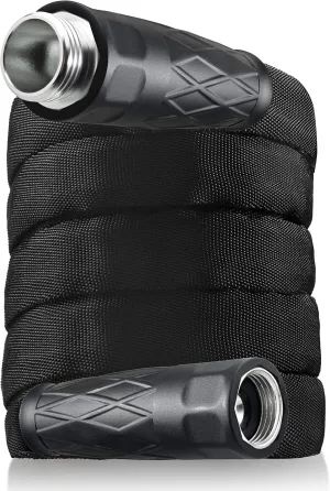 Bionic Force Garden Hose – Flexible, Lightweight Heavy-Duty Garden Hose made of High Performance MXZ-7 Fiber with Crush Resistant Aluminum Fittings - 5/8 in. Dia. x 25 ft., As Seen on TV