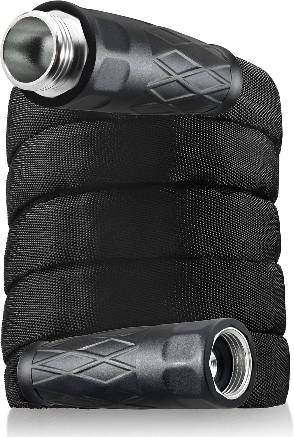 Bionic Force Garden Hose – Flexible, Lightweight Heavy-Duty Garden Hose made of High Performance MXZ-7 Fiber with Crush Resistant Aluminum Fittings - 5/8 in. Dia. x 25 ft., As Seen on TV