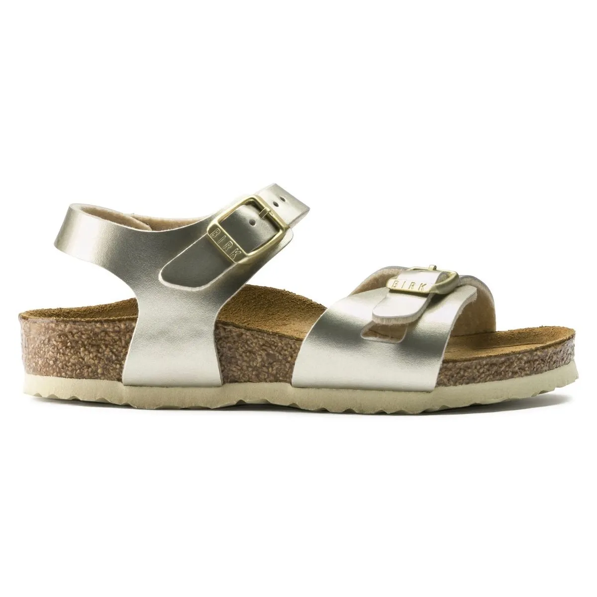 Birkenstock Kids Rio Birko-Flor Soft Metallic Gold Sandals