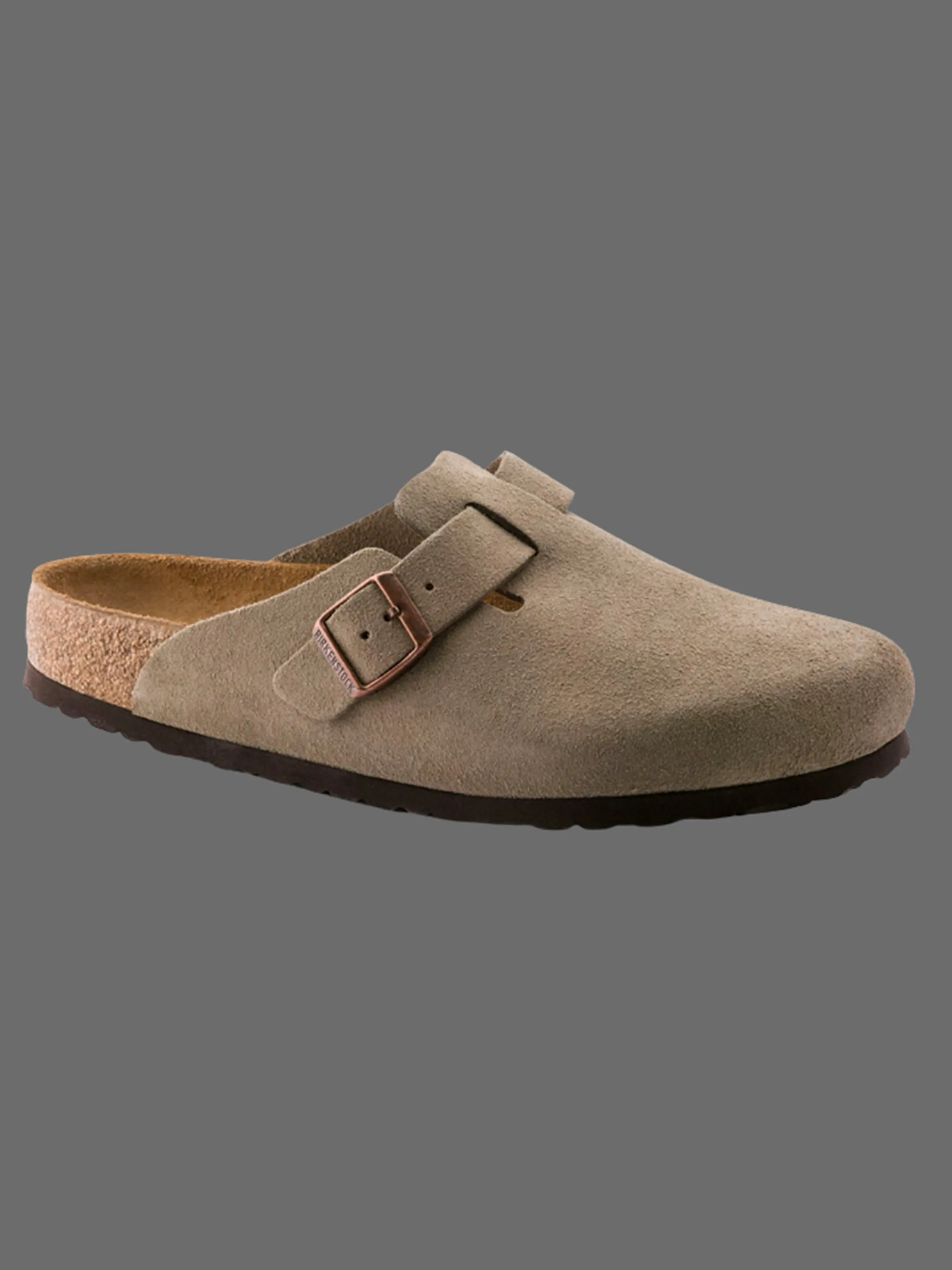 Boston Soft Footbed Suede Leather - Taupe