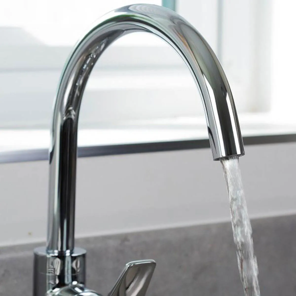 Bristan Kitchen Mixer Tap Swivel Brass Chrome Effect Single Lever Durable