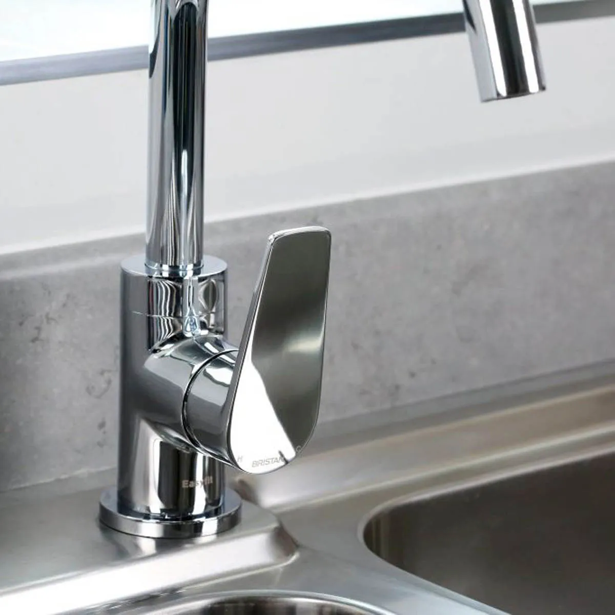 Bristan Kitchen Mixer Tap Swivel Brass Chrome Effect Single Lever Durable