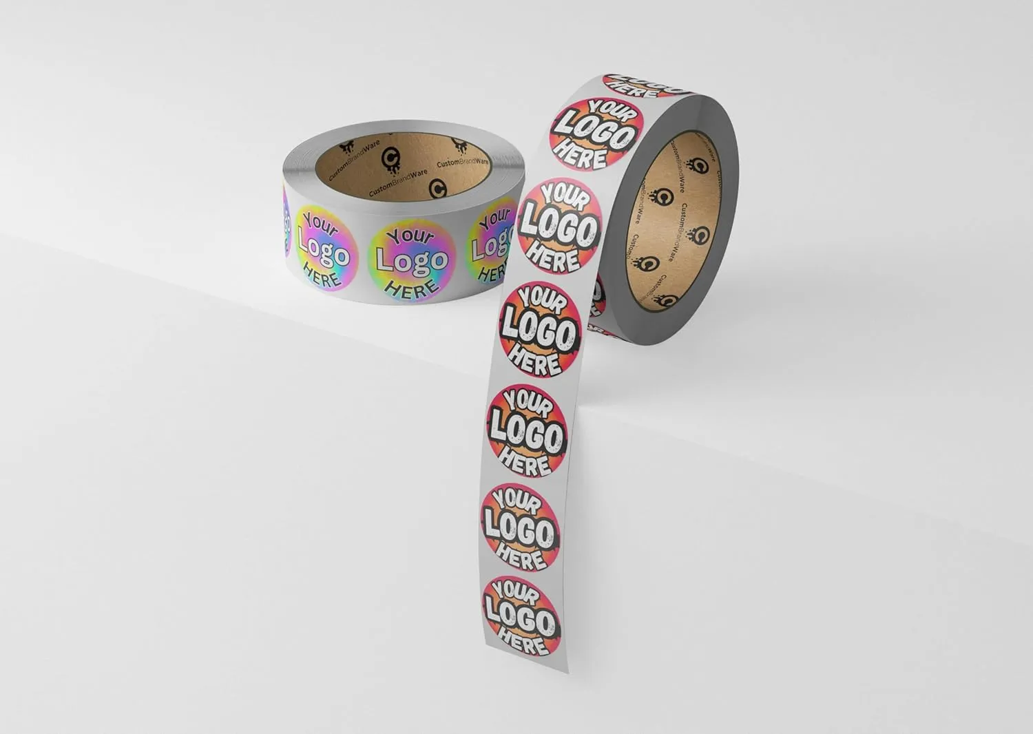 Build Your Own Stickers - Any Design   Logo - Personalize Business - 50  Roll - Multi Shapes, Sizes, Backgrounds, Text - Gloss/Matte Labels (1.5 inch Circle)