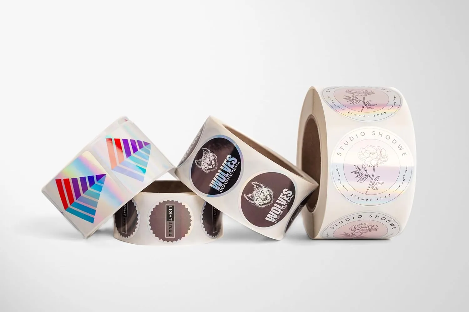 Build Your Own Stickers - Any Design   Logo - Personalize Business - 50  Roll - Multi Shapes, Sizes, Backgrounds, Text - Gloss/Matte Labels (1.5 inch Circle)