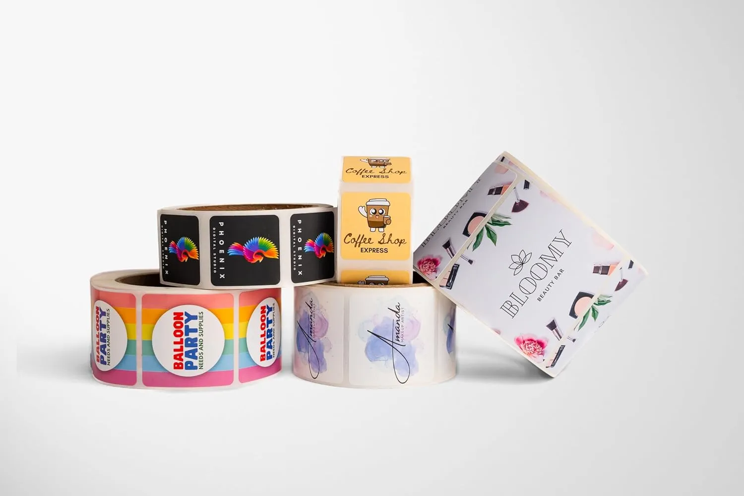 Build Your Own Stickers - Any Design   Logo - Personalize Business - 50  Roll - Multi Shapes, Sizes, Backgrounds, Text - Gloss/Matte Labels (1.5 inch Circle)