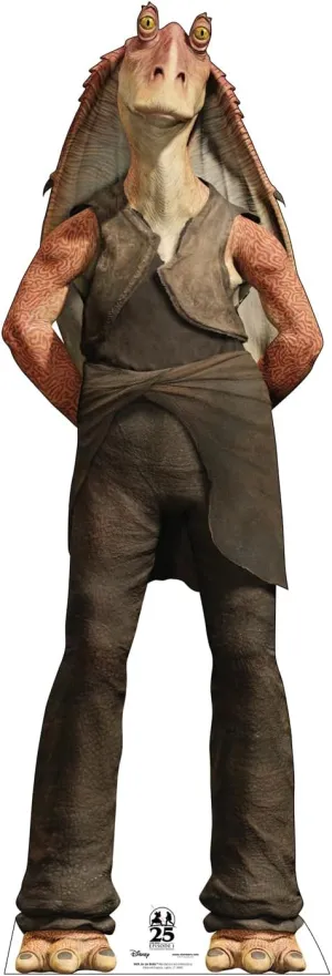 Cardboard People Jar Jar Binks Life Size Cardboard Cutout Standup - Marvel's Star Wars: The Phantom Menace 25th Anniversary