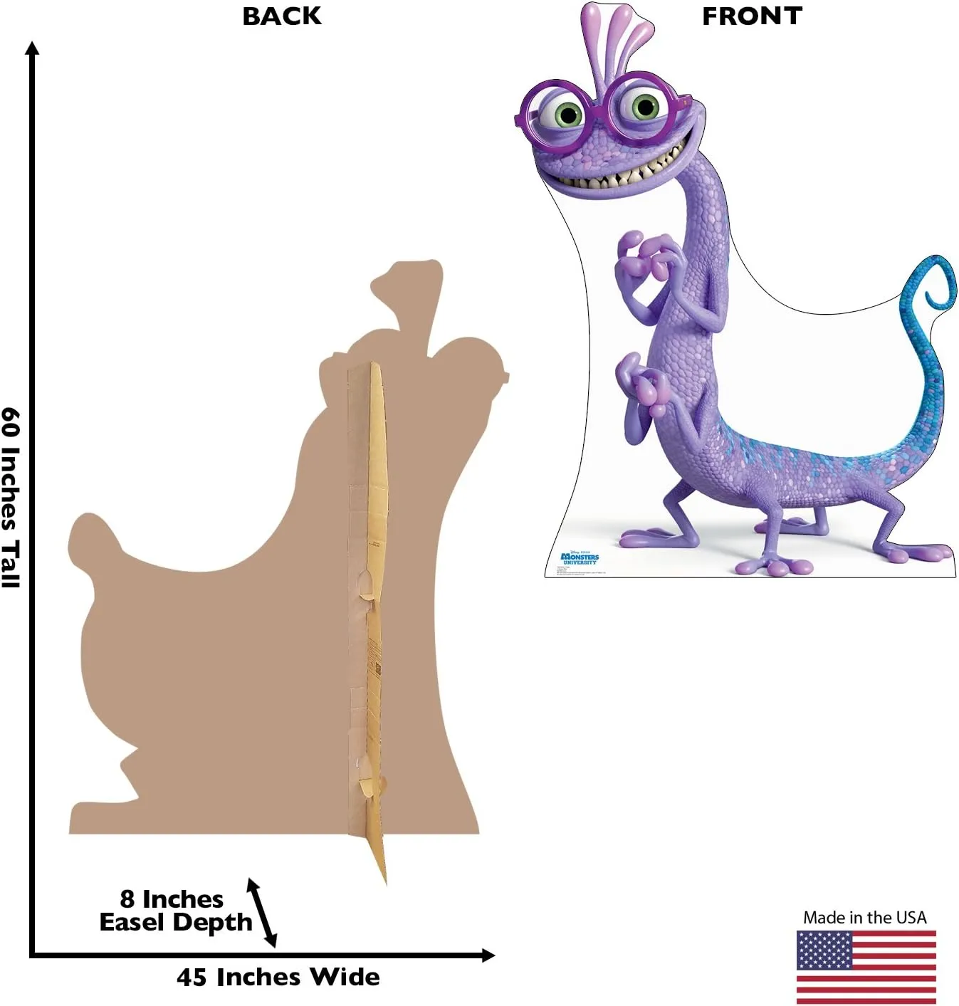 Cardboard People Randall Boggs Life Size Cardboard Cutout Standup - Disney Pixar's Monsters University