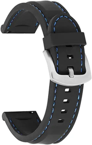 CAREG Silicone Rubber Watch Strap 18mm 20mm 22mm 24mm Watch Band Watch Strap Diving Waterproof Bracelet Replacement Compatible With Men Women Durable